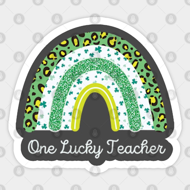 One Lucky Shamrock Teacher St Patrick’s Day Appreciation Sticker by Adam4you